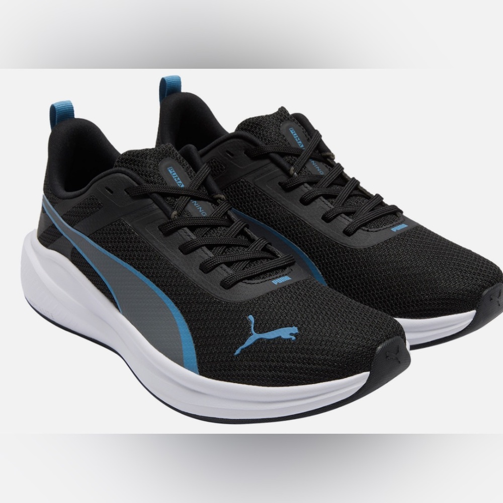 PUMA Men’s Running Sneakers Black and Blue - Picture 4 of 16